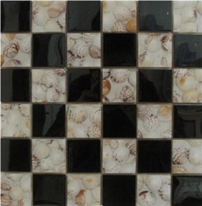 China Mosaic Factory, Black and White Slate Mosaic for Floor Paving and Wall Cladding,Western Style Bathroom Floor Paving,Wholesaler-Xiamen Songjia