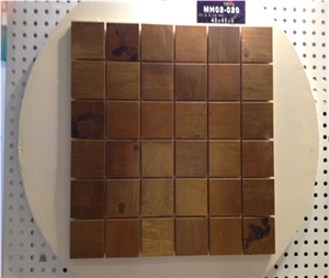 China Mosaic Factory, Brown Slate Mosaic for Floor Paving and Wall Cladding,Western Style Bathroom Floor Paving,Wholesaler-Xiamen Songjia