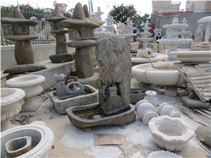 China Natural Stone Garden Fountain Design for Garden Decoration,Wall Mounted Exterior Fountain,Wholesaler-Xiamen Songjia