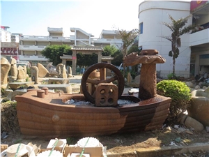 China Natural Stone Garden Fountain Design for Garden Decoration,Wall Mounted Exterior Fountain,Wholesaler-Xiamen Songjia