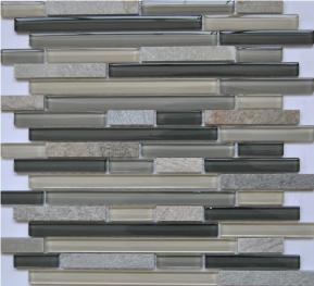 China Own Factory Crystal Galss,Slate Mosaic Tiles,Cut to Size for Floor Paving,Wall Cladding,Wholesaler-Xiamen Songjia