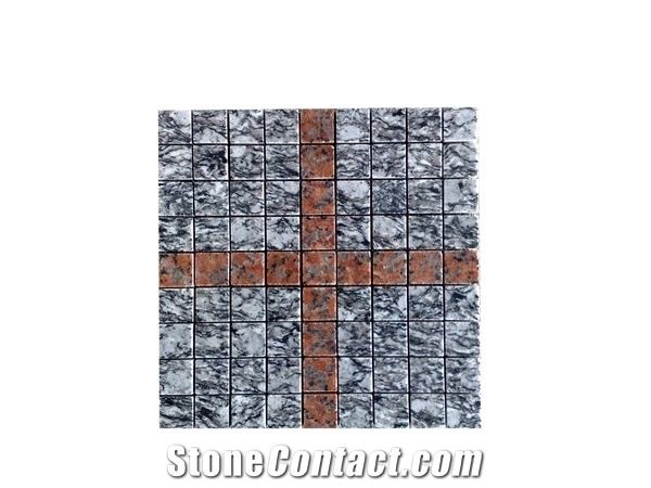 China Red Granite Mosaic,Polished Red Stone Mosaic,Polished Natural Stone Mosaic,Tumble Mosaic&Wall Mosaic,Mosaic Pattern&Floor Mosaic,Cube Stone Mosaic,Interior Mosaic Tiles,Mosaic Panels,Brick Mosai