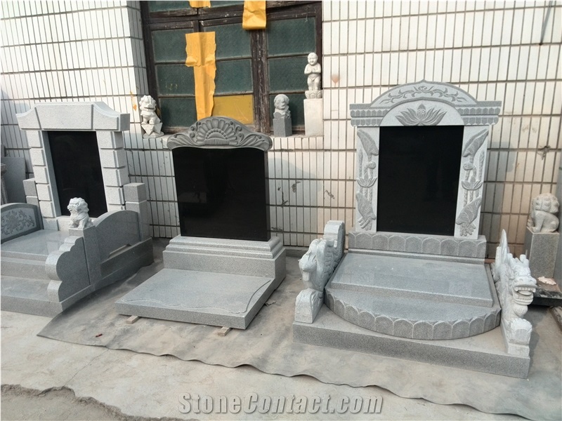 China Western Style Tombstone,Grey Series Granite Tombstone,Monument Design,Wholesaler-Xiamen Songjia