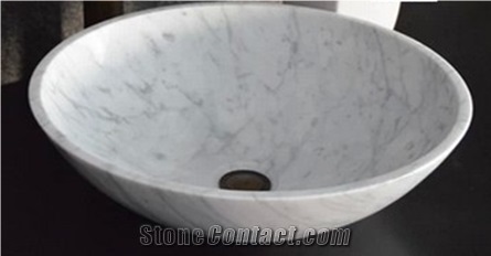 China White Marble Sinks & Basins, Pure White Stone Wash Basins & Sinks, Bathroom Wash Basins & Sinks, Kichen Sinks, Vessel Sinks, Oval Basins