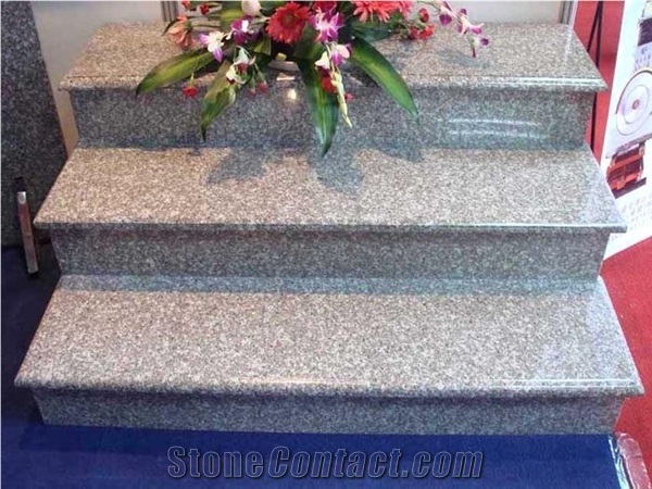 G664 Granite Red Stone Stairs&Steps,China Red Granite Stairs&Steps,Stair Deck&Riser,China Granite Stair Case,