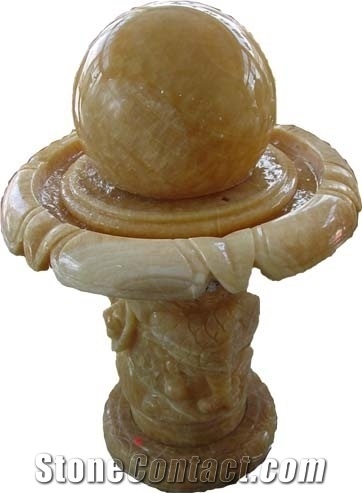 Garden Water Fountain,Granite Stone Water Fountain, Sculptured Fountain,Garden Water Fountain,Beige Stone Water Fountain,Yellow Sculpture Fountain, Exterior Sculptured Fountain,Outdoor Fountains,