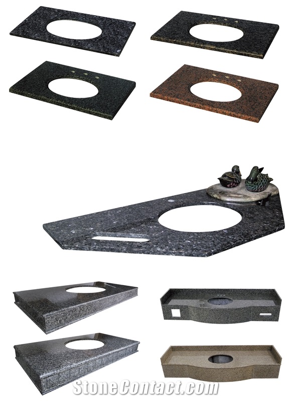 Granite Countertops, China Granite Bath Tops, Custom Vanity Tops