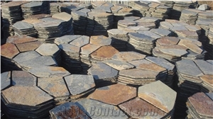 Irregular Slate Paving Stone, Irregular Flagstones, Flagstone Road Paving, Flagstone Walkway Pavers, Random Flagstone, Flagstone Wall & Courtyard, Rusty Flagstone Paving Tiles, Mashed Rustic Flagstone