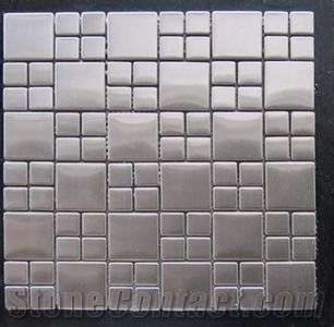 Metal Silver Mosaic Tiles&Wall Mosaic Panles,Floor Mosaic Cladding,Glass&Metal Mosaic,Chinese Cheap Flooring Mosaic Tiles,Red Brick Mosaic,Hot Sale Walling Mosaic Tiles Home Decoration Pattern Mosaic