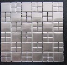 Metal Silver Mosaic Tiles&Wall Mosaic Panles,Floor Mosaic Cladding,Glass&Metal Mosaic,Chinese Cheap Flooring Mosaic Tiles,Red Brick Mosaic,Hot Sale Walling Mosaic Tiles Home Decoration Pattern Mosaic