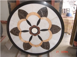 Mosaic Flooring Pattern, Square Mosaic Medallion, Waterjet Medallions,Marble Mosaic Medallion, Art Marble Flooring,Multicolor Mesh Mounted Mosaic,Indoor Decoration,China Home Decor Medallion