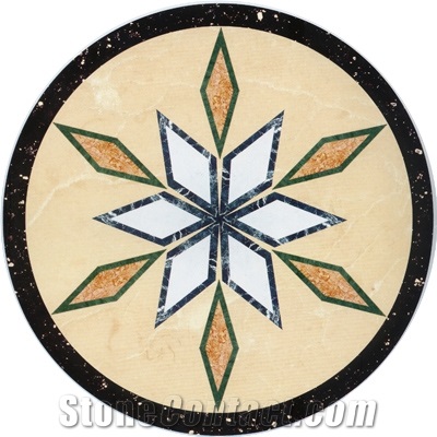 Mosaic Flooring Pattern, Square Mosaic Medallion, Waterjet Medallions,Marble Mosaic Medallion, Art Marble Flooring,Multicolor Mesh Mounted Mosaic,Indoor Decoration,China Home Decor Medallion