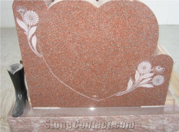 Red Heart Tomstone&Monuments,American Heart Tombstone, Suclptured Tombstone,Polished Red Monument&Tombstone,Red Stone Monument,China Granite Stone Tombstone,China Red Granite Monument & Tombstone