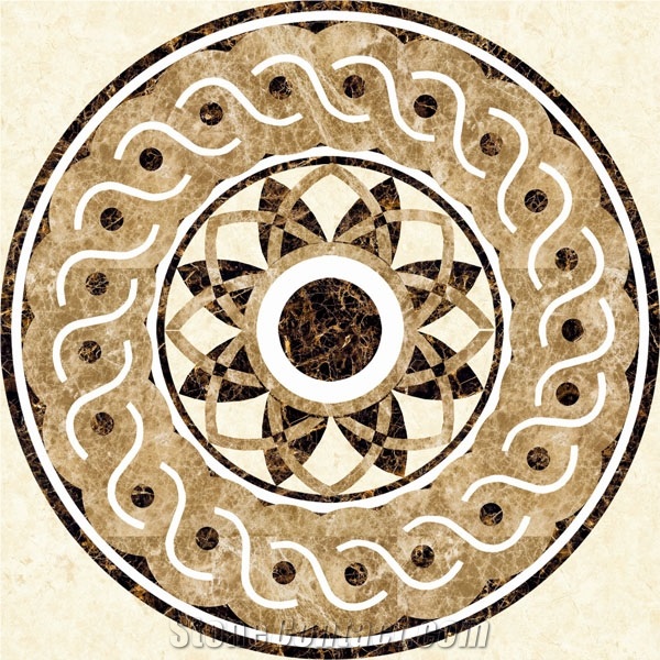 Round Flooring Pattern, Square Medallion, Waterjet Medallions,Marble Medallion, Art Marble Flooring,Multicolor Mesh Mounted Medallion Pattern ,Indoor Decoration,China Home Decor Medallion