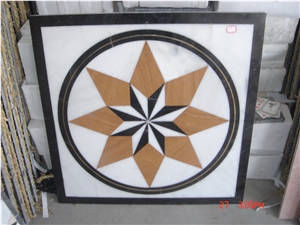 Round Flooring Pattern, Square Medallion, Waterjet Medallions,Marble Medallion, Art Marble Flooring,Multicolor Mesh Mounted Medallion Pattern ,Indoor Decoration,China Home Decor Medallion