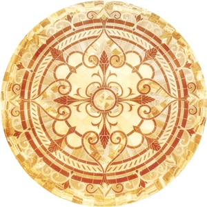 Round Flooring Pattern, Square Waterjet Medallion, Waterjet Medallions,Marble Medallion, Art Marble Flooring,Multicolor Mesh Mounted ,Indoor Decoration,China Home Decor Medallion