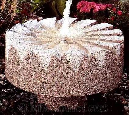 Rusty Granite Stone Fountains,China Yellow Granite Stone Fountains,Rustic Stone Water Fountains,Garden Fountains,Exterior Fountains,Natural Stone Water Features