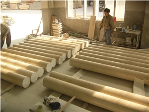 Yellow&Grey Marble Columns,Roman Columns,Polished Stone Columns,Sculptured Columns,Indoor&Outdoor Stone Columns,Ionic Columns,Chinese Cheaper Price Columns,Good Quality Columns,