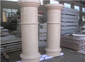 Yellow Marble Columns,Roman Columns,Chinese Natural Stone Columns,Sculptured Stone Columns,Indoor&Outdoor Columns,,Building Stone Columns,China Factory Columns,