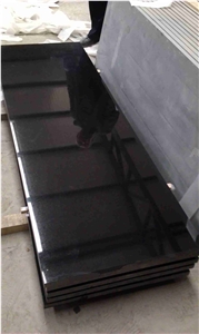 China Shanxi Black Granite with Golden Spot Tiles & Slabs for Iran Market Quarry Direct Supply 180x60x3cm with G