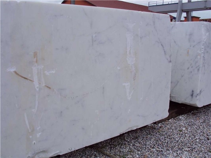 Bianco Statuario Extra Marble Blocks, White Marble Blocks Italy