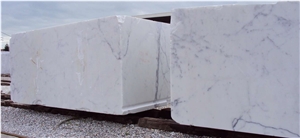 Bianco Statuario Extra Marble Blocks, White Marble Blocks Italy