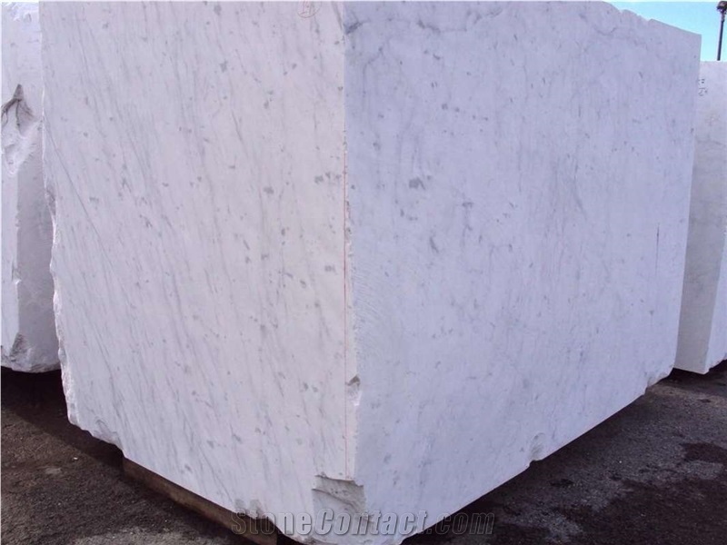 Bianco Venato Gioia Marble Blocks, White Marble Blocks