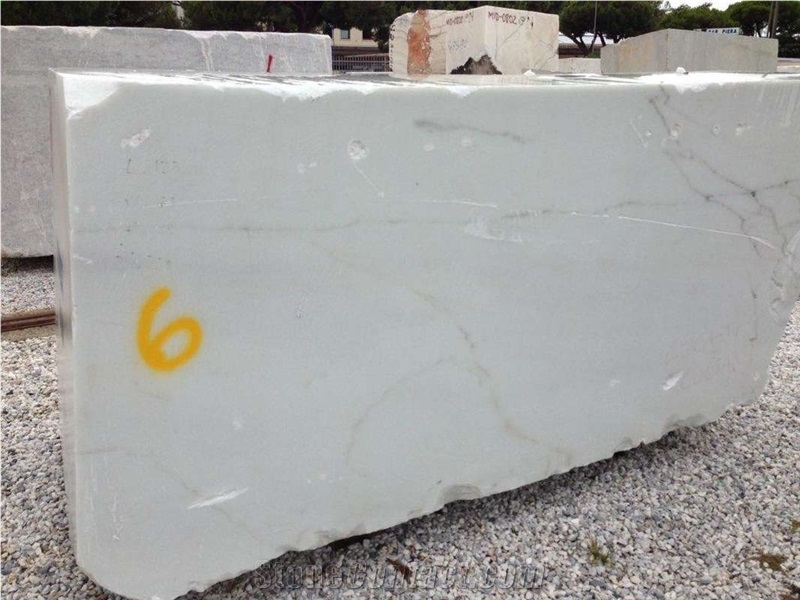 Calacatta Gold Marble Blocks, White Marble Blocks