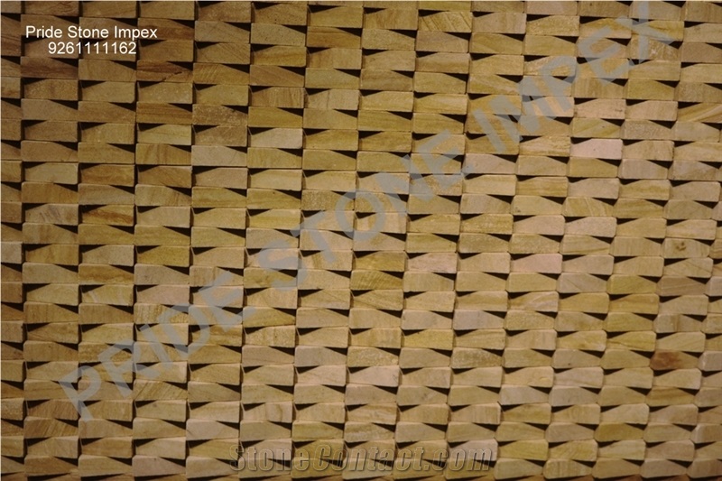 Mosaic Tile, Beige Limestone Mosaic, Wall Mosaic, Mosaic Pattern