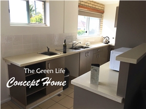Bst Beige Quartz Stone Kitchen Countertops Surfaces Including Stain,Scratch and Water Resistance with a Variety Of Edge Profile Opotion