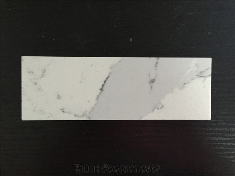 Calacatta White Manmade Artificial Marble High Gloss and Hardness 2/3cm Thick Slabs