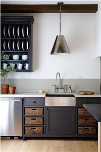 Engineered Quartz Stone Slab for Kitchen Worktops and Countertops with Bright Surface Non-Porous