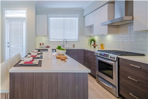 Marble Imitation Aritificial Corian Stone Surfaces with Various Edge Profile Kitchen Countertop