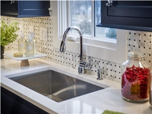 Quartz Stone Slab 3cm for Cut to Size Countertop the Ideal Work Surface with High Resistance to Acids and Staining