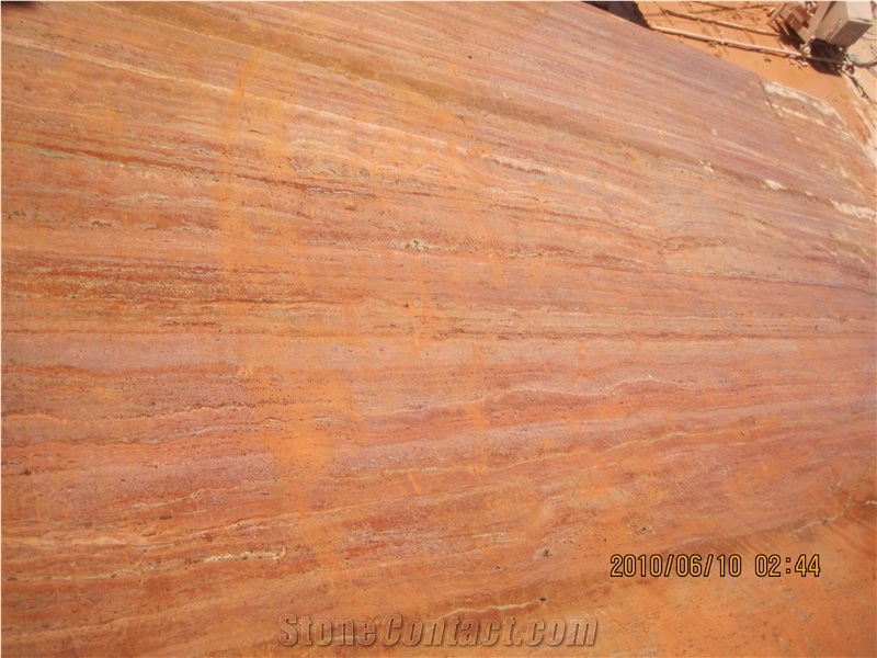 Red Travertine Tile & Slabs, Polished Travertine Floor Tiles, Flooring Tiles