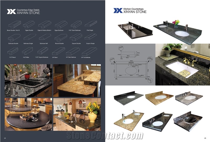 Almond Mave Countertops, G611 Granite Kitchen Countertops, G611 Worktops