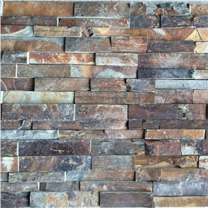 China Rust Slate Culture/Cultural Stone, Wall Cladding, Wall Cladding Stone, Corner Stone, Rusty Slate Ledge Stone
