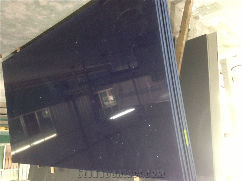 Crystal Blue Quartz Stone Slabs, Enginered Stone, High Quality Manmade Stone, Solid Surfaces Polished Quartz Stone Slabs