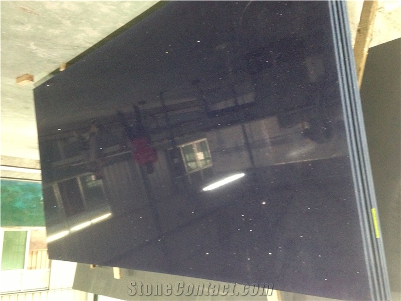 Crystal Blue Quartz Stone Slabs, Enginered Stone, High Quality Manmade Stone, Solid Surfaces Polished Quartz Stone Slabs