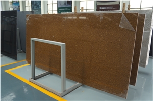 Crystal Shining Golden Quartz Stone Slab