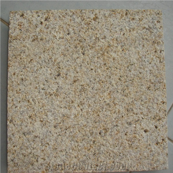 G682 Yellow Granite Cube Stone & Paver, Golden Dune, Sunset Gold Granite Floor Covering, Landsacping Stone