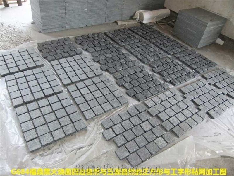 G684 Black Basalt Slabs & Tiles, China Black Basalt