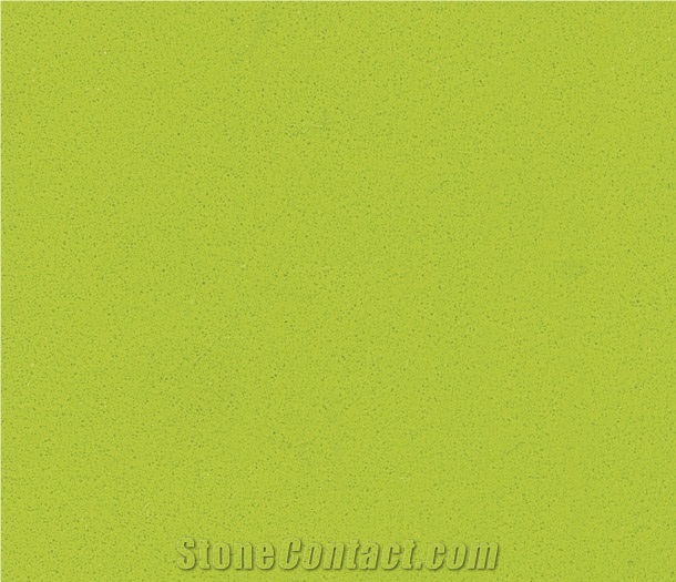 Pure Green Quartz Slabs, Quartz Stone