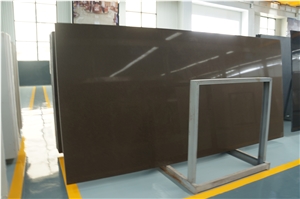 Xy3988 Moca Brown Quartz Stone Tiles & Slabs, China Quatrz Slabs, Poblished Quartz Stone Slab,Solid Surface Quartz Stone Caesarstone Stone,Engineered Stone