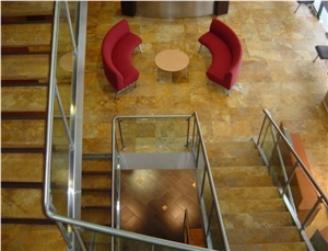 Yellow Travertine Tile From Turkey, Stocked In Usa