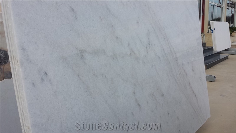 Bianco Veins Slabs & Tiles, Greece White Marble