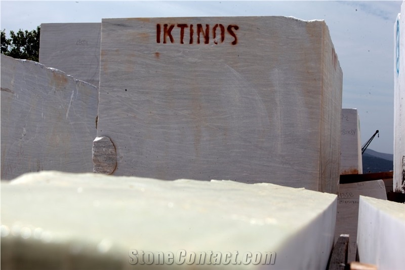 Nestos Grey - Nestos Semi White Marble Blocks