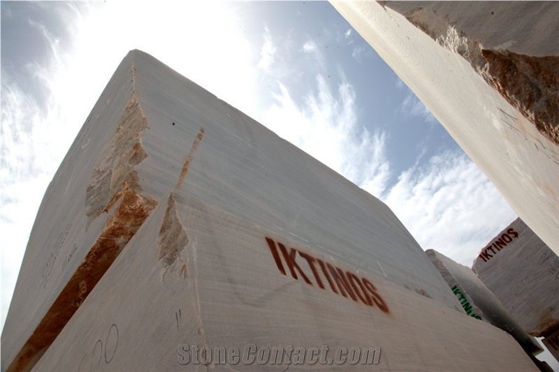 Nestos Grey - Nestos Semi White Marble Blocks
