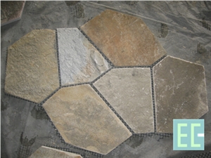 Paving Stone, Yellow Slate Flagstone Paving Stone, Yellow Slate Flagstone