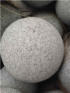 G654 Padang Dark Grey Granite Parking Stone Ball